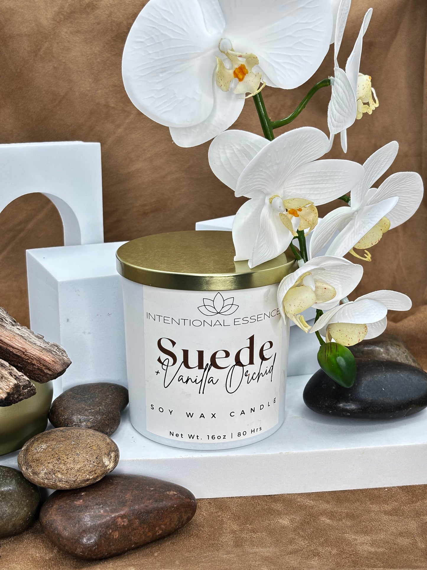 Luxury- Suede + Vanilla Orchid Candle