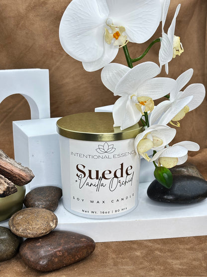 Luxury- Suede + Vanilla Orchid Candle