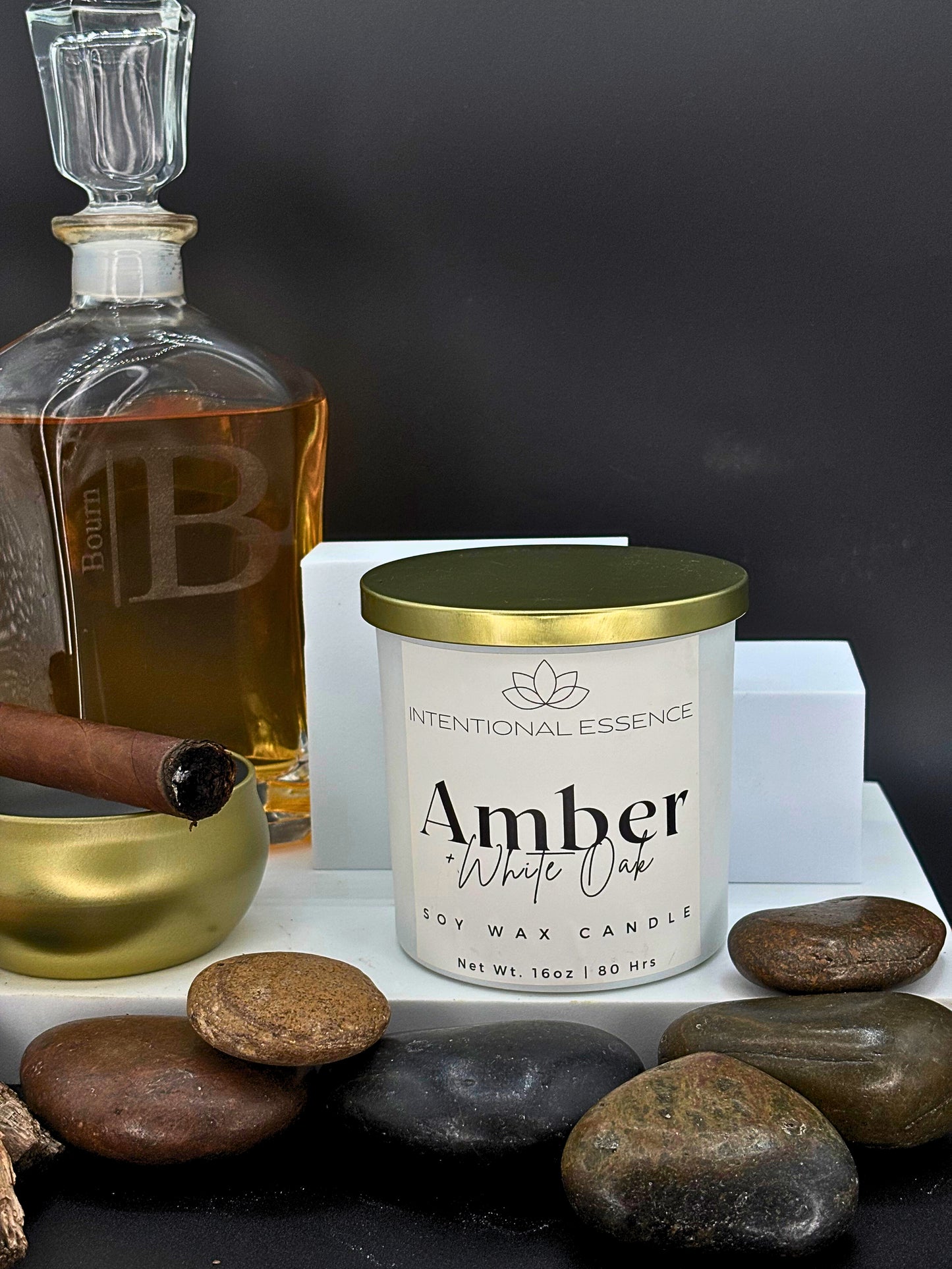 Legacy- Amber + White Oak Candle