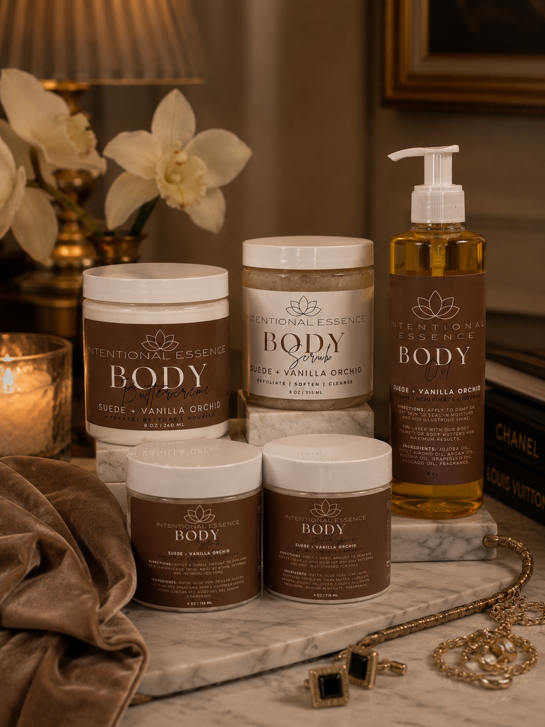 Luxury- Suede + Vanilla Orchid Body ButterCreme