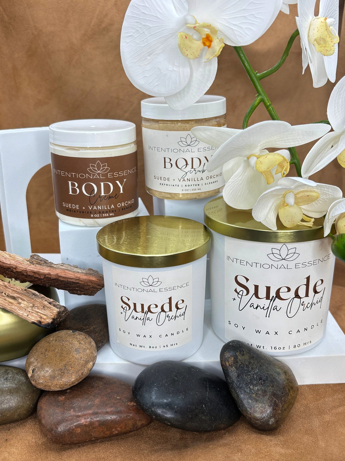 Luxury- Suede + Vanilla Orchid Body Scrub