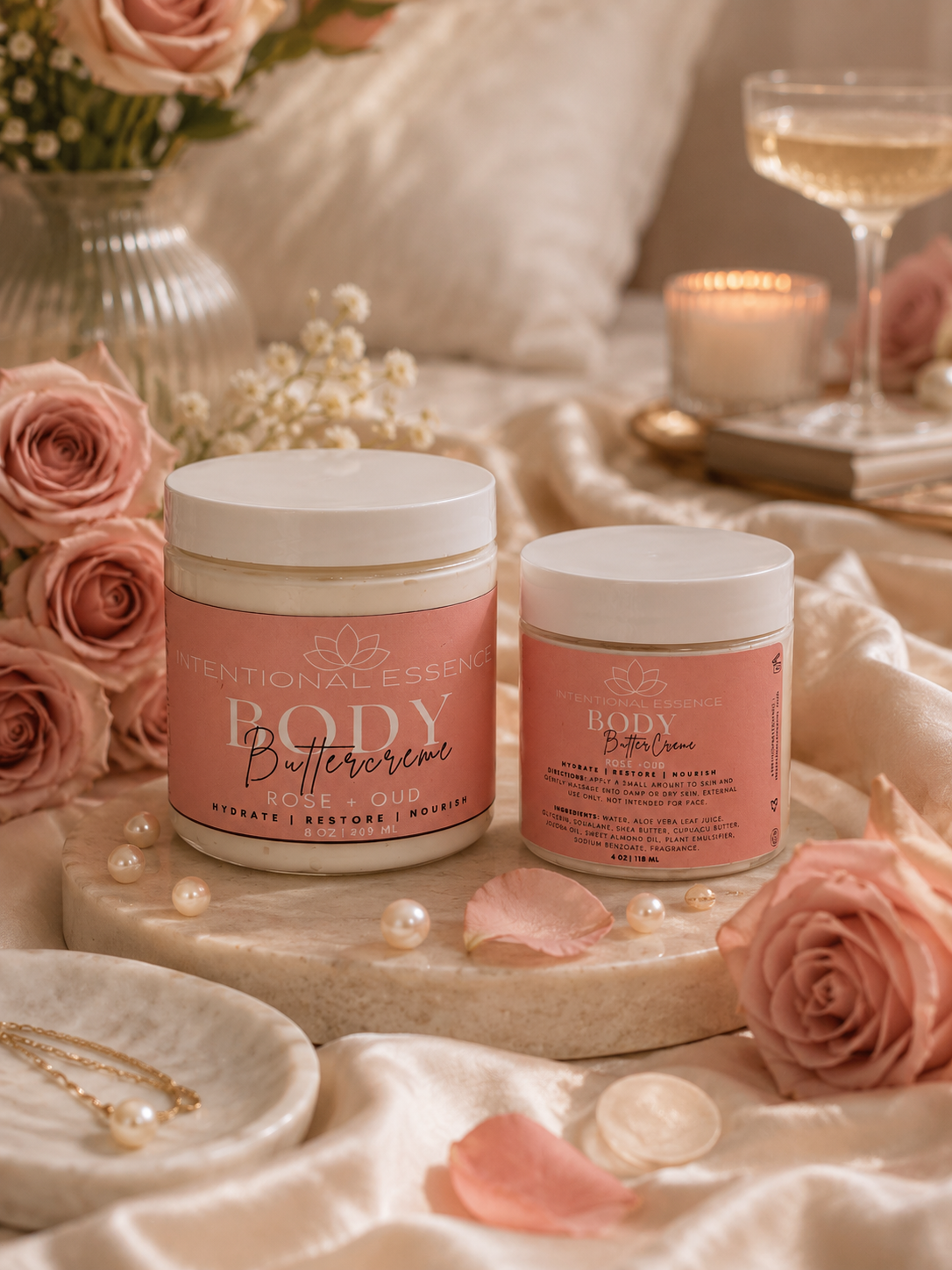 Bloom- Rose + Oud Body ButterCreme