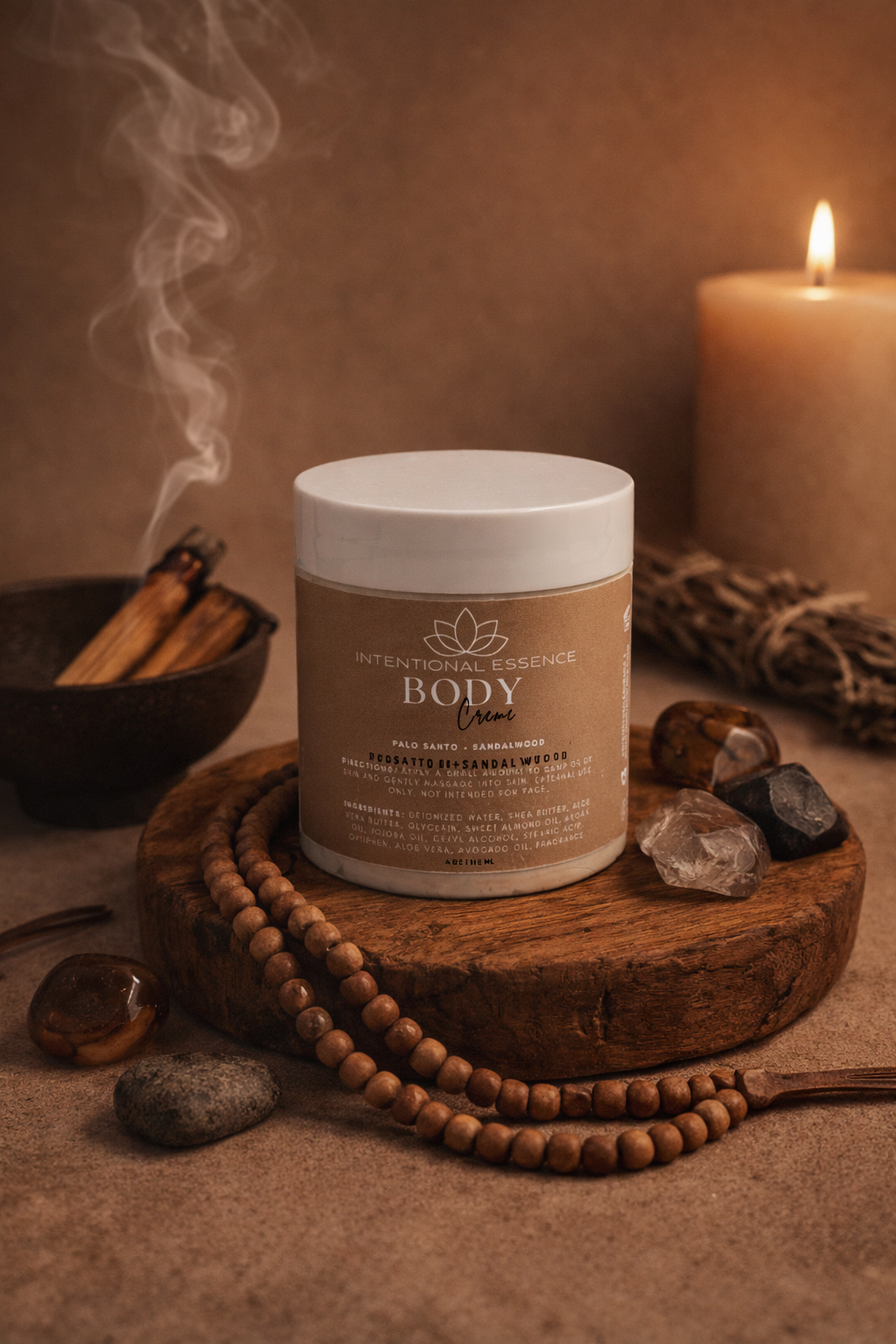 Renew- Palo santo + Sandalwood Body Creme