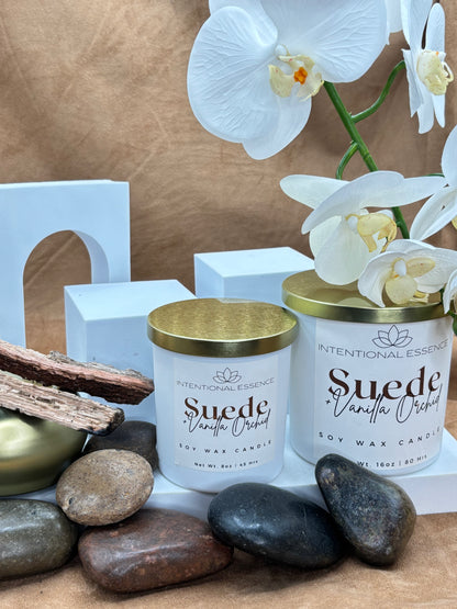 Luxury- Suede + Vanilla Orchid Candle