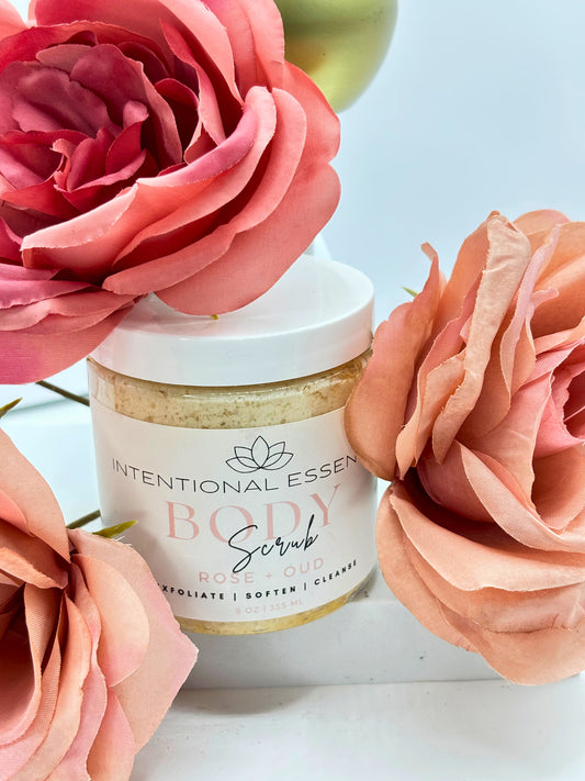 Bloom- Rose + Oud Body Scrub