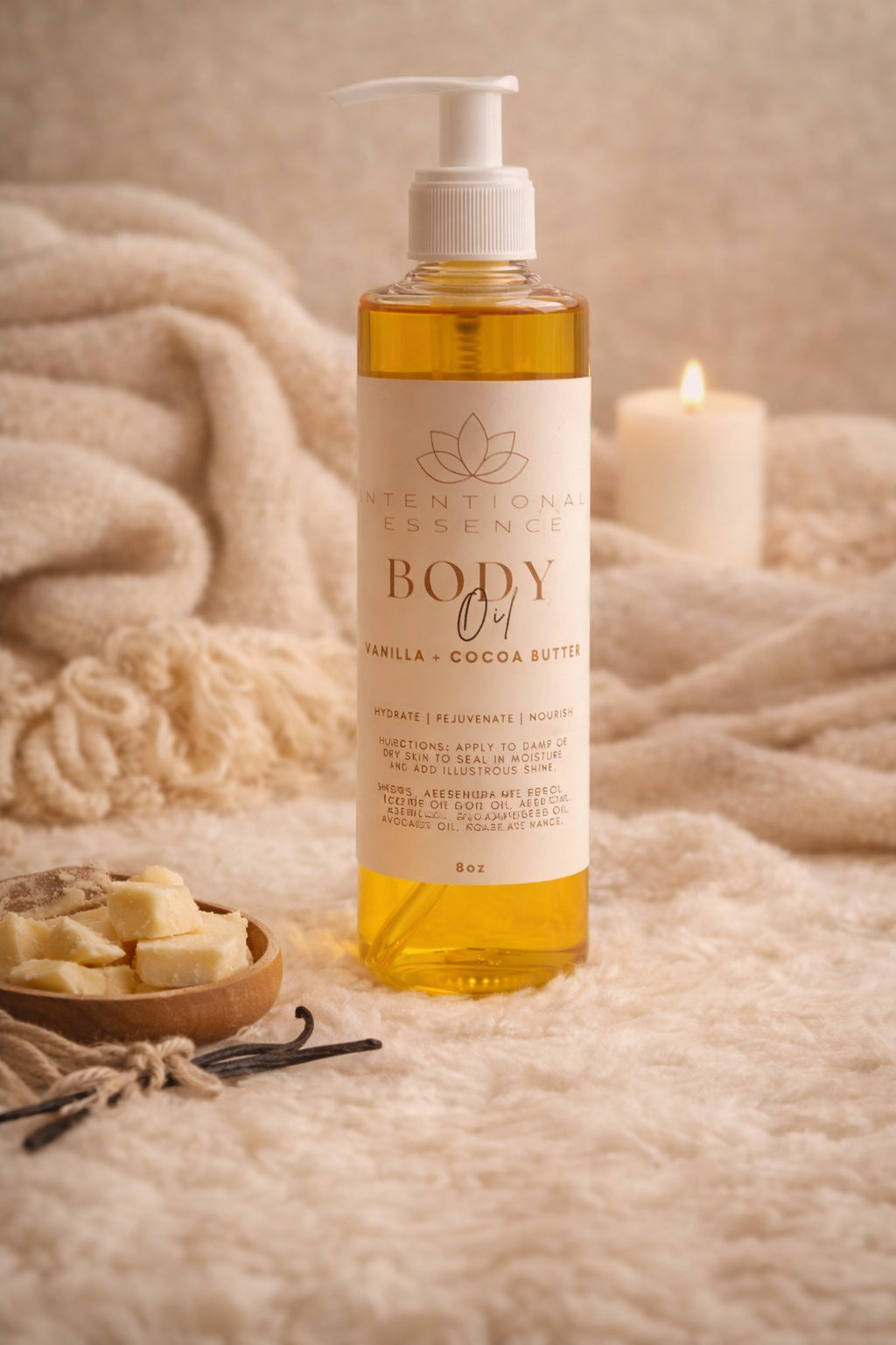 Cashmere- Vanilla + Cocoa Butter Body Oil