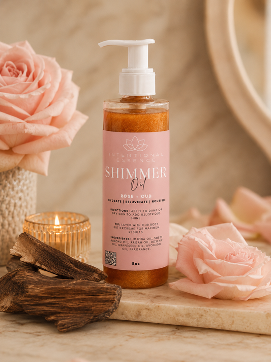 Bloom – Rose + Oud Shimmer Body Oil